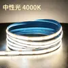 Fita de LED COB de baixa voltagem 5V, alta densidade, sem áreas escuras, autoadesiva, 252 LEDs/320 LEDs disponíveis, adequada para decoração de casa e iluminação ambiente