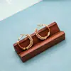 Pendientes Plateados Rotos Geométricos para Mujer, Lujo Accesible de Moda, Diseño de Nicho, Pendientes de Gama Alta, Únicos Elegantes, Joyería de Oreja Exagerada
