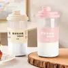 Taza de Leche de Soya para Uso Doméstico, Taza para Bebidas Calientes Apta para Microondas con Tapa, Botella Portátil a Prueba de Fugas para Leche de Soya, Botella Sellada Multifuncional con Escala