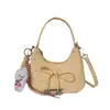 Bolso de Mano a la Moda con Lazo para Mujer, Bolso Novedoso Estilo Coreano Nube, Elegante Bolso de Hombro Cruzado