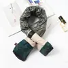 "Algodão para baixo" Elementos de moda coreana Dongdaemun cachecol de inverno contrastante feminino estudante coreana cachecol grosso feminino