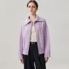 Cárdigan de cachemira 2026 otoño e invierno nuevo para mujer con solapa, camisa básica, abrigo elegante de punto grueso con doble cremallera