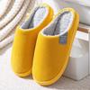 Chinelos de algodão de fábrica outono e inverno femininos para casa internos térmicos antiderrapantes sola grossa pelúcia casa inverno chinelos de camurça masculinos