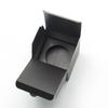 Caja de Almacenamiento de Cosméticos de Doble Capa Forrada Hecha a Medida por el Fabricante Elegante Plata Caliente Negra Plegable Color UV Impreso Tarjeta Blanca Caja de Regalo