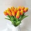Tianjin flor artificial de alta calidad flor seca flor artificial PU mini simulación tulipán simulación flor ramo al por mayor