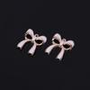 Pendientes colgantes con forma de lazo de viento dulce transfronterizo entre Japón y Corea del Sur, accesorios de joyería DIY, joyería directa de fábrica