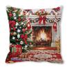 Feliz Navidad Feliz Navidad terciopelo piel de durazno encriptado decoración para el hogar cojín de sofá almohada ZT402