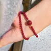 Pulsera de Alta Calidad para Otoño e Invierno, Año Nuevo, Rojo Ankela, Perla Shijia, Diseño de Múltiples Círculos para Mujer