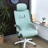 Capa de Cadeira de Computador com Cintura Arqueada Protetora, Capa de Cadeira Ergonômica para Mesa de Estudante, Capa de Cadeira de Escritório com Encosto Dividido