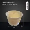 Molde para Vaso de Flores Cimento Bonsai Redondo Plástico Aço Modelo Concreto Moldado no Local Ferramenta de Polimento Modelo Peça Única Consignação Atacado