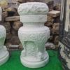 Pilar de Pedra Cais Bluestone Antigo Pilar Fabricado Pedra Angular Mármore Granito Pilar de Pedra Vaso de Flores Externo Suporte de Flores Pilar