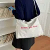 Bolso tote de gran capacidad de alta gama para mujer para otoño e invierno, nuevo modelo 2026, bolso de hombro de color liso con letras