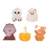 Decoración de Halloween Calabaza Fantasma Figuras Lindas Accesorios de Decoración DIY Paisaje en Miniatura Escritorio Coche Adornos