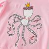 Camiseta de primavera y otoño para niñas, de manga larga, con estampado infantil, ropa de otoño, nueva ropa infantil de una generación.