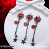 Accesorios de Estilo Oscuro Estilo Europeo y Americano Mariposa Negra Pistola Cruz de Rosa Colgante Pulsera de Cuentas DIY Collar