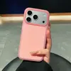 Capa de Celular de Silicone com Furos Grandes Estilo Sorvete Adequada para Apple 17Promax Estilo Verão 16 Tendência 15/14 Cor Doce
