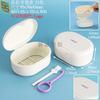 Caja de almacenamiento de fundas para dentaduras postizas con burbujas, funda invisible para dentaduras postizas, caja de plástico PP con colador, caja de embalaje para aparatos dentales