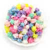 Cuentas Sueltas de Mariposa Acrílica Mixtas de 50 g, Cuentas Redondas, Forma de Corazón, Creativas para Pulsera DIY, Collar, Cuentas de Color Macarrón