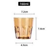 Copa octagonal para vino blanco acrílico copa octagonal plástico cerveza taza engrosada especificación de copa para KTV bar tienda de barbacoa