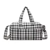 2026 Nova Bolsa Tote Grande de Xadrez Moda Versátil para Mulheres Sensação de Alto Padrão Design de Nicho Bolsa de Ombro