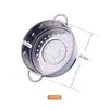 Vaporizador Pequeno de Aço Inoxidável 304, Grade para Cozinhar no Vapor para Uso Doméstico, Camada de Cozimento no Vapor para Pães e Pães no Vapor, Vaporizador de 18 cm, Cesta Pequena para Cozinhar no Vapor