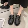 Zapatos Planos de Suela Gruesa jk Uniforme Estudiante Zapatos Pequeños de Cuero para Mujer Estilo Británico 2021 Nuevo Estilo Coreano Versátiles Zapatos Planos con Lazo Tendencia