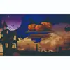 Halloween Transfronterizo Fiesta Temática de Halloween Diseño de Fiesta Escena Festiva Tela de Decoración de Pared Personalización