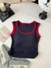 8903 pessoas algodão interno escovado colete feminino outono e inverno emendado color blocking corte justo afina o corpo com bojos camisola top outono e inverno