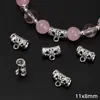 Nova pulseira estilo chinês com contas espaçadoras de liga, pingentes de três vias, vários estilos, acessórios DIY feitos à mão para pulseiras e colares