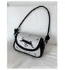 Bolsa Pequena Transfronteiriça com Laço 2025 Verão Novo Nicho Design High-End Bolsa de Axila Ombro Transversal para Deslocamento