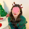 Diadema Navideña de Astas Fiesta Foto Fiesta Accesorios para el Cabello Bola de Pelo de Alce Cascabel Pasador Navideño Diadema