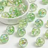 Cuentas Redondas Ding Yi Flotando Como un Sueño, Luna Fría Cuentas de Resina Galvanizada Accesorios para Pulsera DIY Materiales Hechos a Mano Cuentas