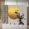 Nuevo Biombo Plegable Sencillo Estilo Chino para Sala de Estar, Comedor, Hotel, Biombo Plegable Móvil Minimalista Moderno, Biombo de Madera Maciza para Entrada