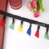 Atacado Colorido Renda Vassoura Acessórios de Vestuário Palco Arranjo de Riqueza Acessórios de Renda Renda Borla de Cortina