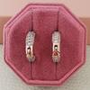 Aretes de Zirconia con un Toque de Lujo Ligero y de Alta Gama, Adecuados para Ventas en Vivo de Comercio Exterior, Venta al por Mayor Exagerada y como Regalo para tu Amante E5978
