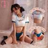 Amor uniforme sexy pura querer evitar traje de universidad discoteca pasión equipo de porristas agua estancada lencería sexy