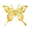 Ramo estilo chino Xiuhe con Piezas de Flor Mariposa Brillantes Caladas, Ramo Bordado Estilo Tradicional, Decoración de Abanico de Boda, Marcador de Libros
