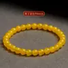 Directamente del fabricante: Pulsera de ágata natural para mujer, colgante de ágata amarillo natural, regalo, pulsera de nicho de lujo ligero