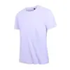 Spandex de Nylon Novo Estilo Seda de Gelo Camiseta Sem Costura Masculina Verão Novo Elástico Manga Curta Secagem Rápida Respirável Top Esportivo