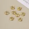 Cuentas Espaciadoras de Hoja de Loto Ondulada Rellenas de Oro de 18 Quilates Hechas a Mano para Pulseras, Colgantes y Collares de Nicho para Hombres y Mujeres al por Mayor