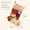 Meias de Natal Transfronteiriças, Estilo Boneco de Pelúcia Grande, Papai Noel, Boneco de Neve, Renas Ornamentos, Em Estoque