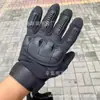 Guantes tácticos de dedo completo Oji de medio dedo con protección articulada de caparazón duro, cálidos, anticorte, especiales para aficionados militares, entrenamiento militar de combate