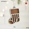 Adornos de Navidad Casa de Madera Tallada Nórdica Decoraciones Colgantes Árbol de Navidad Copo de Nieve Piezas para Exhibición en Ventana DIY Decoraciones de Navidad