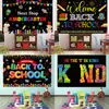 Amazon Día de Regreso a Clases Tapiz de Fondo Poliéster Decoraciones para Fiestas Navideñas Banderas Colgantes Día de Regreso a Clases