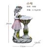 Atacado Transfronteiriço Decoração de Jardim ao Ar Livre Enfeites Escultura de Anjo Figura Flor Fada Personagem Solar Jardim Resina