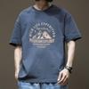Algodón Puro Pesado Tallas Grandes Tallas Grandes Versátil Verano Manga Media Manga Corta Camiseta Hombre 2025 Nuevo Holgado talla grande Gordito