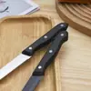 Faca de Churrasco Amazon Transfronteiriça com Cabo de Plástico, Faca de Churrasco de Aço Inoxidável 420 para Culinária Ocidental Atacado, Personalizável com Impressão