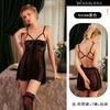 Lingerie Sexy para Mulheres com Laço, Vazada, Sem Alças de Renda Transparente Sedutora Quente Roupa de Dormir Vestido 5428