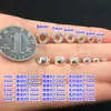 Anillo cerrado de plata de ley S925, rueda de plata brillante, espaciador de cuentas, espiral, cuerda de mano tejida de plata lisa, collar, accesorios hechos a mano para bricolaje