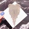 Nuevo broche con borlas de diamantes de imitación de estilo europeo y americano, con personalidad y temperamento, accesorios de ropa, fabricantes de joyas exageradas